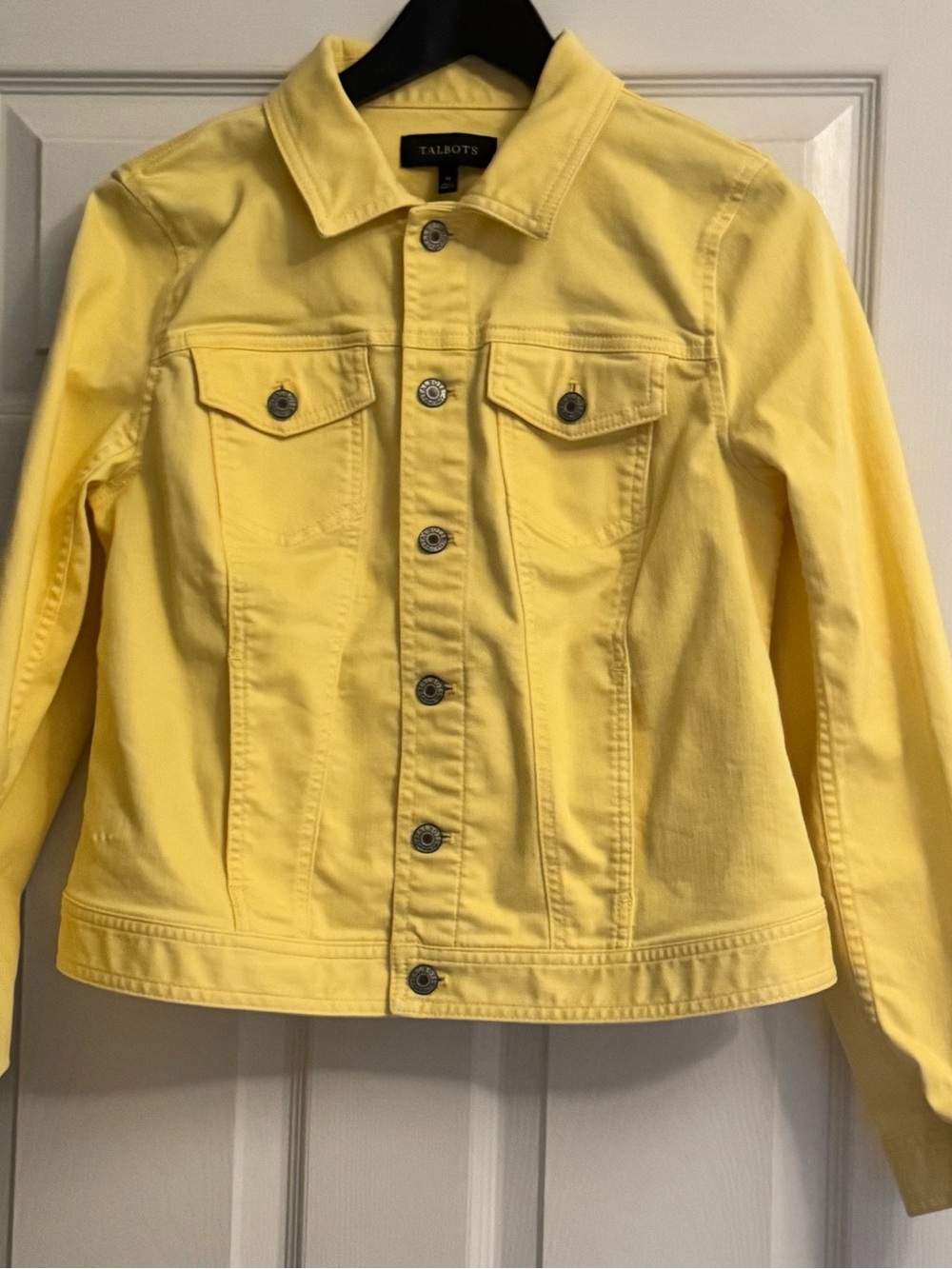 Talbots Sunny Yellow Cotton Jean Jacket